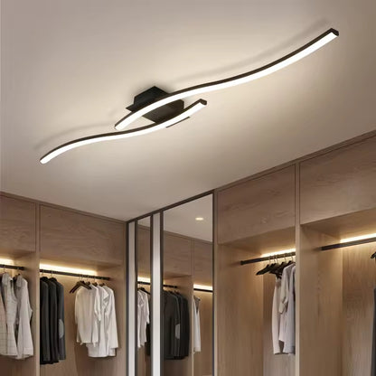 Plafonnier LED noir minimaliste moderne